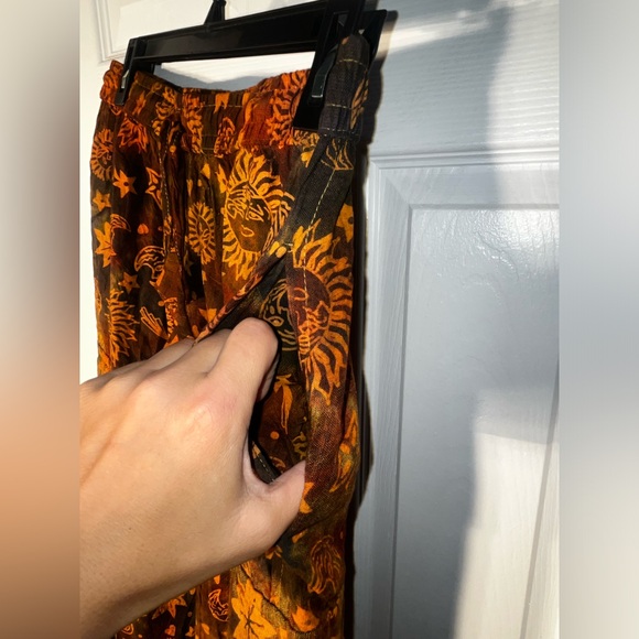 Women’s Rhea Hippie Earthy Sun Moon celestial Casual Pants Medium M Rare - Picture 8 of 12